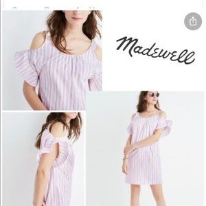 Madewell Cold Shoulder Stripe Dress Plus BONUS